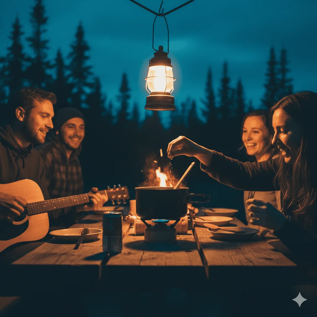 Appareil de cuisine convivial pour le camping
