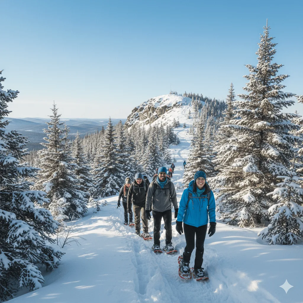 Raquettes à neige disponibles à la location