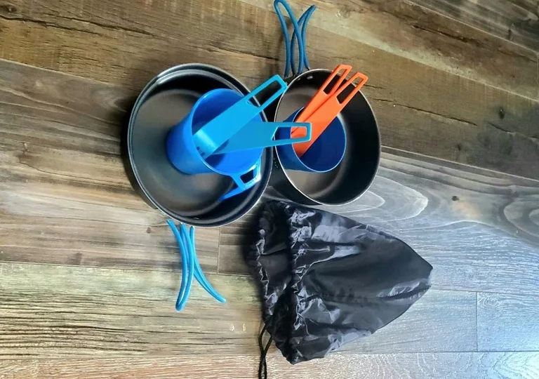 Kit de vaisselle de camping 2 personnes
