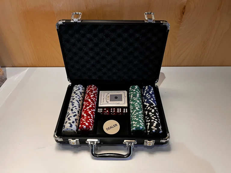 Mallette de jeu de poker